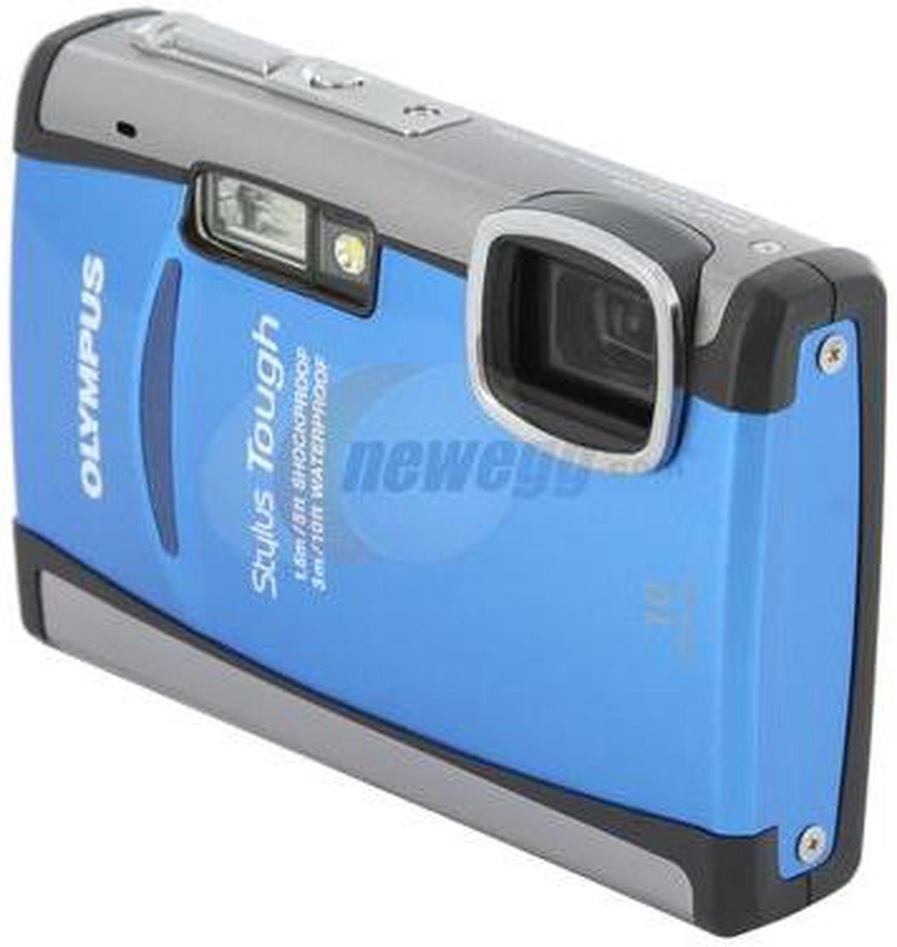 OLYMPUS Stylus Tough 6000 Blue 10.0 MP 3.6X Optical Zoom Waterproof Shockproof 28mm Wide Angle Digital Camera