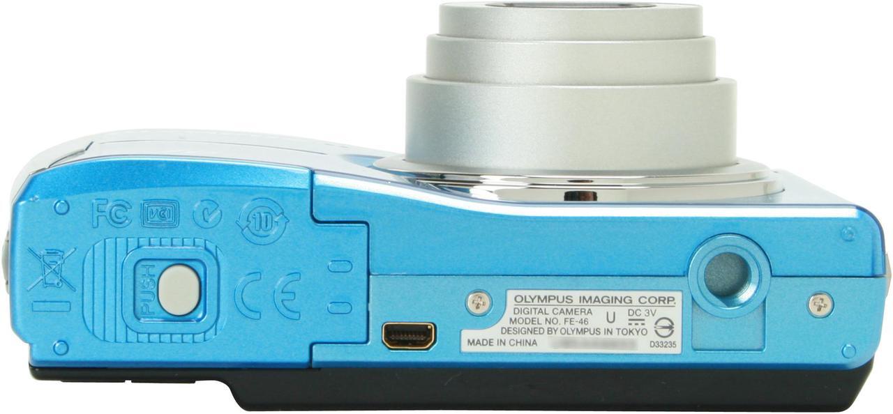 Alt view image 8 of 10 - OLYMPUS FE-46 Light Blue 12.0 MP 5X Optical Zoom Digital Camera with a FREE CASE and a box of Crayola Crayons