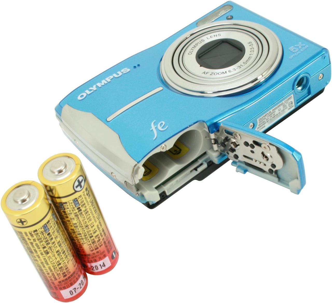Alt view image 9 of 10 - OLYMPUS FE-46 Light Blue 12.0 MP 5X Optical Zoom Digital Camera with a FREE CASE and a box of Crayola Crayons