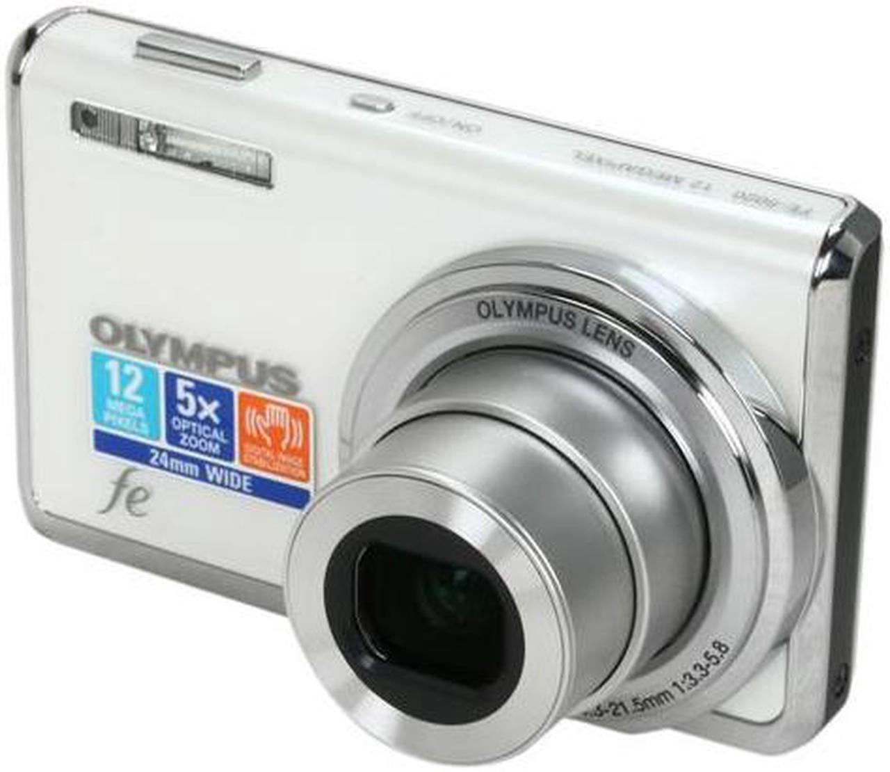 Main image of OLYMPUS FE-5020 White 12 MP 5X Optical Zoom 24mm Wide Angle Digital Camera