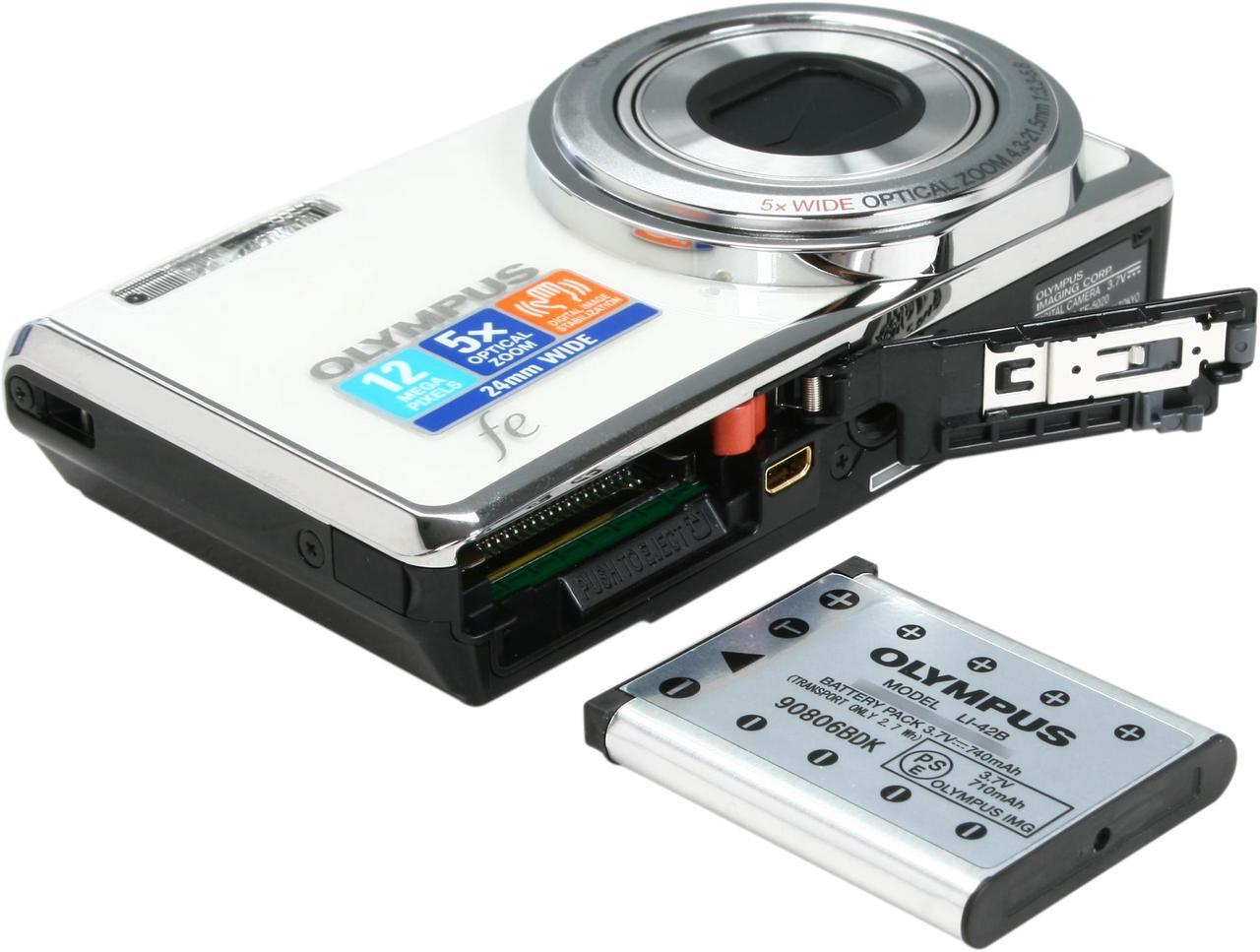 Alt view image 7 of 8 - OLYMPUS FE-5020 White 12 MP 5X Optical Zoom 24mm Wide Angle Digital Camera
