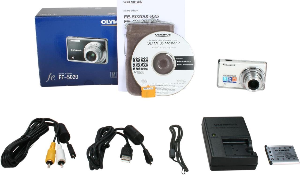 Alt view image 8 of 8 - OLYMPUS FE-5020 White 12 MP 5X Optical Zoom 24mm Wide Angle Digital Camera