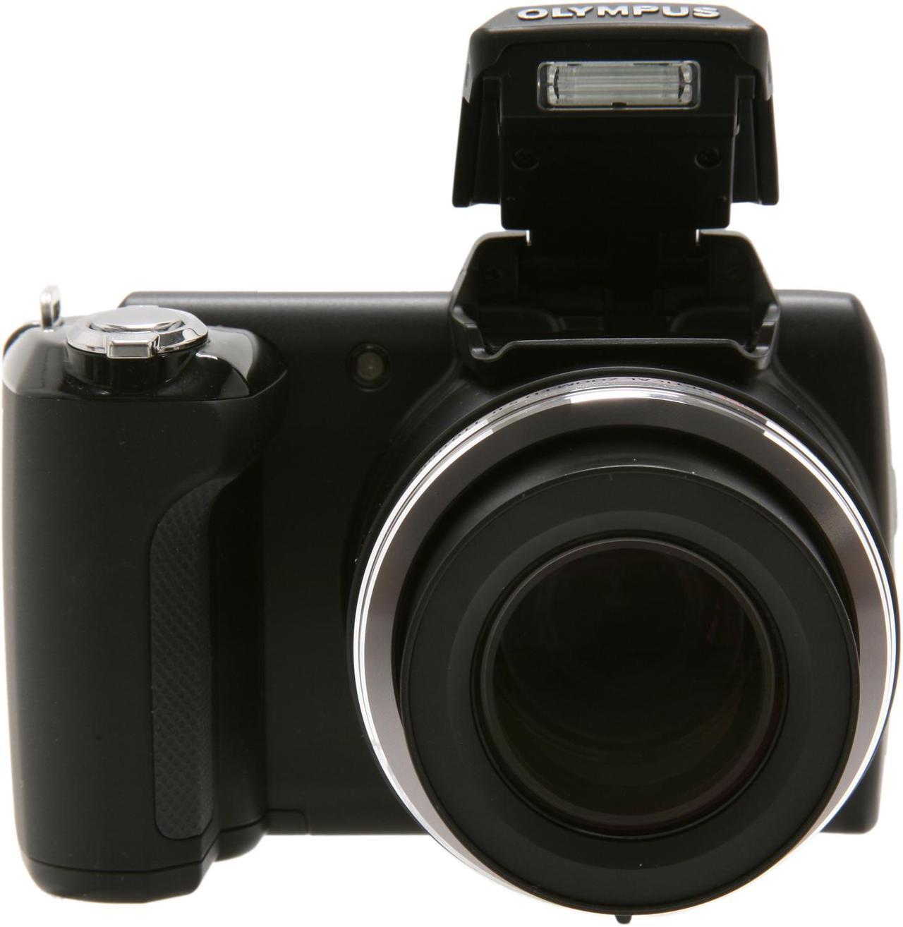 Alt view image 2 of 8 - OLYMPUS SP-610UZ Black 14 MP 22X Optical Zoom 28mm Wide Angle Digital Camera with Ultra Zoom Case