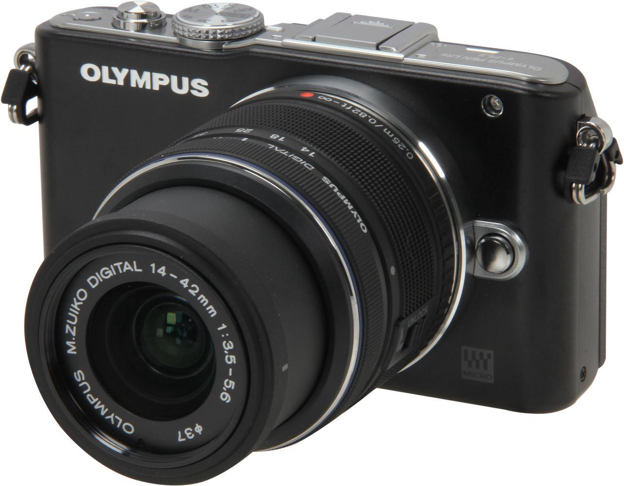 Main image of Olympus PEN E-PL3 Black 12.3MP Digital Camera with 14-42mm Lens