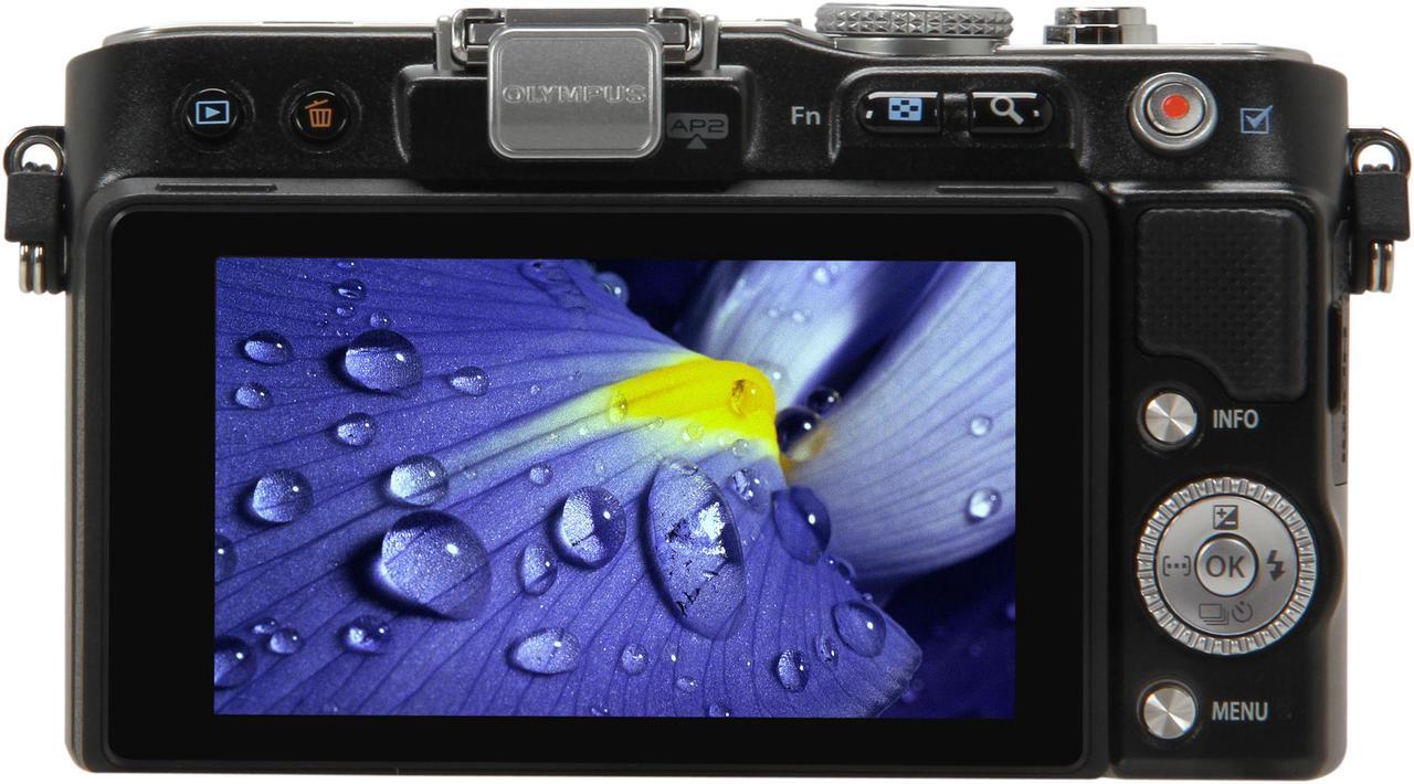 Alt view image 4 of 9 - Olympus PEN E-PL3 Black 12.3MP Digital Camera with 14-42mm Lens