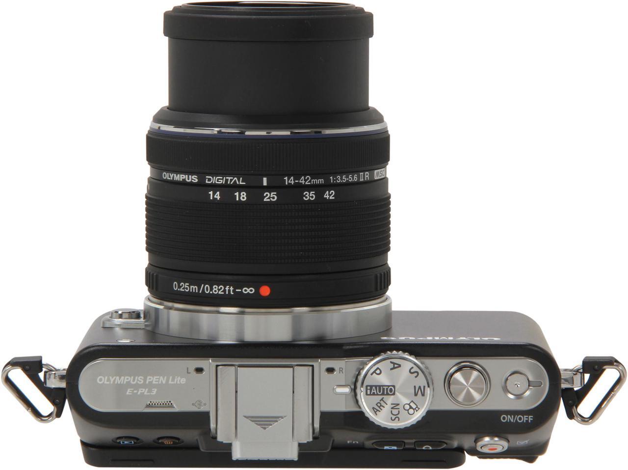 Alt view image 6 of 9 - Olympus PEN E-PL3 Black 12.3MP Digital Camera with 14-42mm Lens