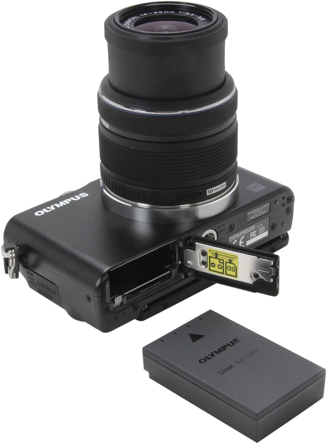 Alt view image 7 of 9 - Olympus PEN E-PL3 Black 12.3MP Digital Camera with 14-42mm Lens