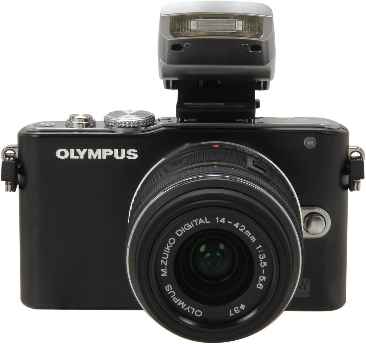 Alt view image 8 of 9 - Olympus PEN E-PL3 Black 12.3MP Digital Camera with 14-42mm Lens