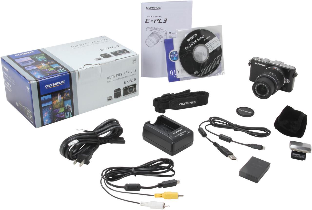 Alt view image 9 of 9 - Olympus PEN E-PL3 Black 12.3MP Digital Camera with 14-42mm Lens