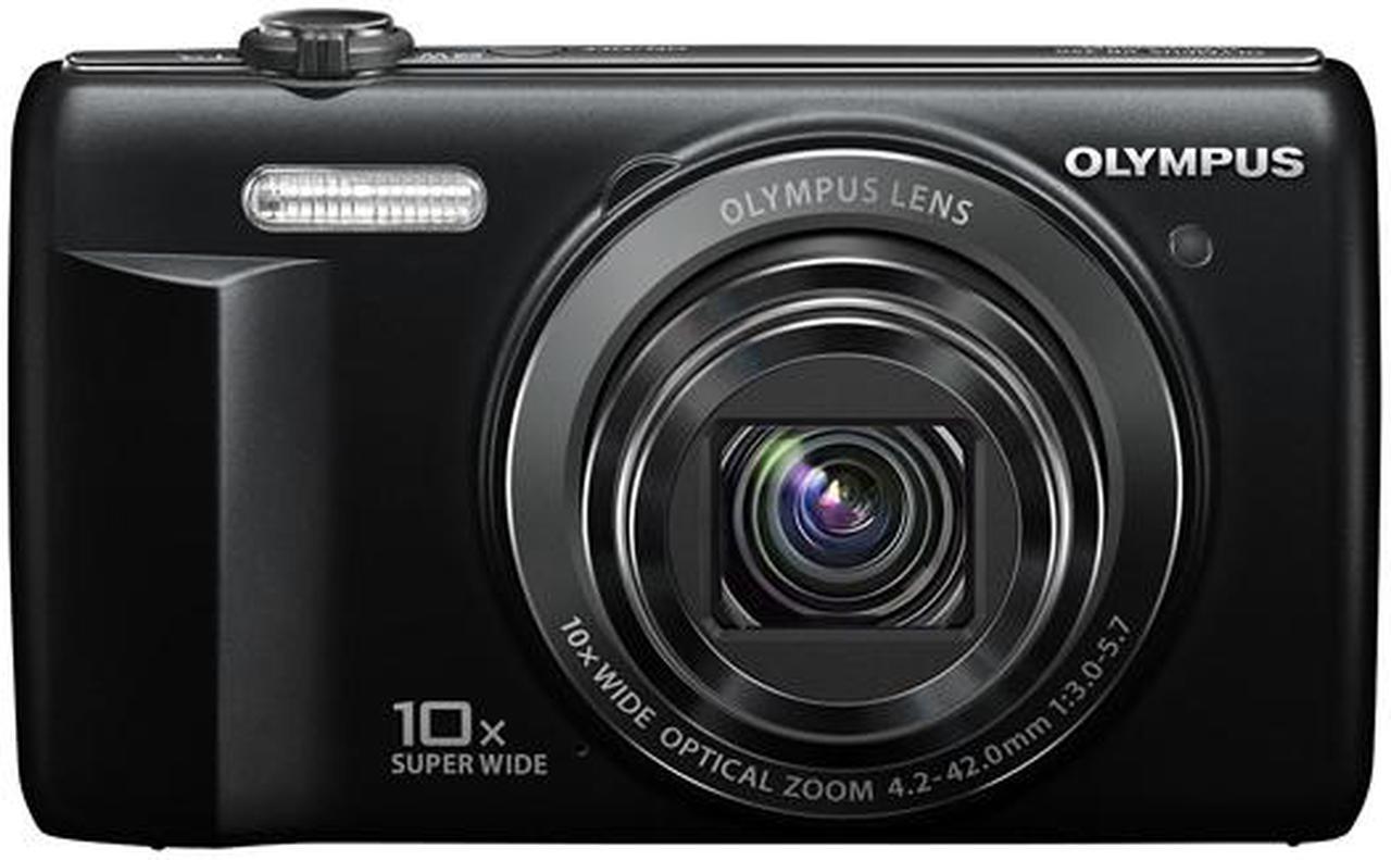 OLYMPUS VR-340 Black 16 MP 10X Optical Zoom 24mm Wide Angle Digital Camera