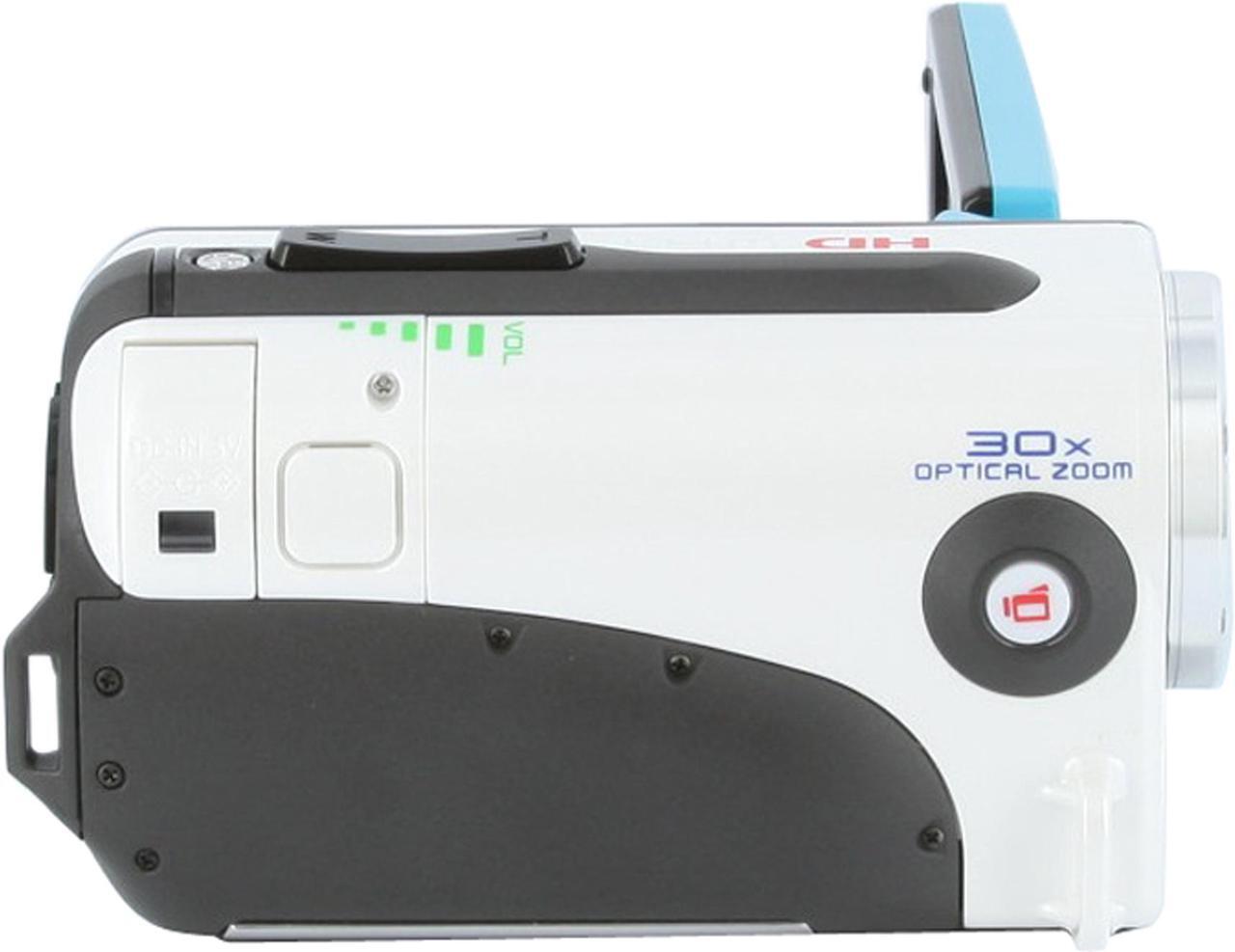 Alt view image 6 of 9 - SANYO Xacti VPC-WH1 Blue 1/6" CMOS Sensor 2.5" 150K LCD 30X Optical Zoom Waterproof HD Dual Camera