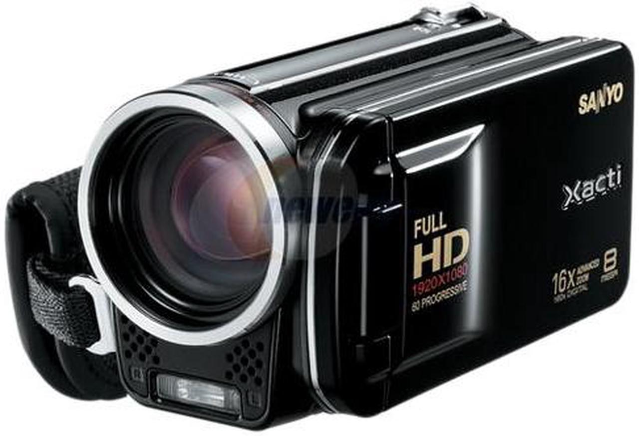 Alt view image 2 of 4 - SANYO Xacti VPC-FH1A Black 1/2.5" CMOS sensor 3.0" 230K LCD 10X Optical Zoom Full HD 1080p Video and 8 MP Photos Dual Camera