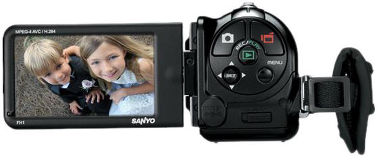 Alt view image 3 of 4 - SANYO Xacti VPC-FH1A Black 1/2.5" CMOS sensor 3.0" 230K LCD 10X Optical Zoom Full HD 1080p Video and 8 MP Photos Dual Camera