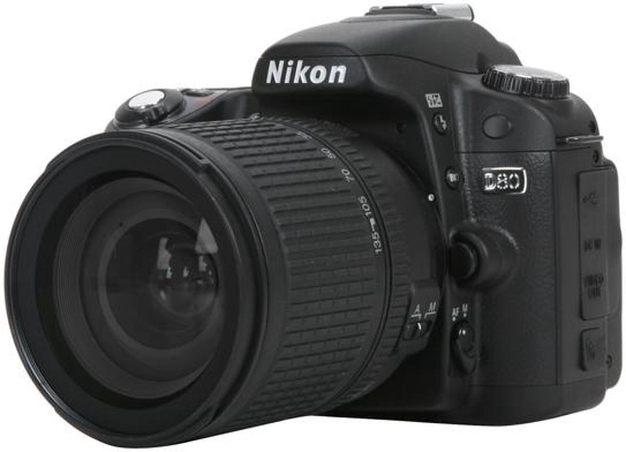 Main image of Nikon D80 Black 10.2 MP Digital SLR Camera w/ AF-S DX Zoom-NIKKOR 18-135mm f/3.5-5.6G IF-ED Lens