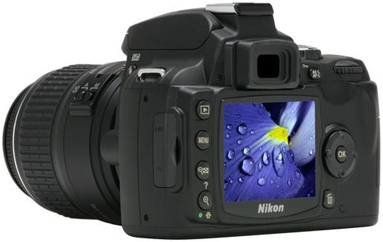 Alt view image 3 of 13 - Nikon D40 Black 6.1 MP Digital SLR Camera w/AF-S DX NIKKOR ED 18-55mm f/3.5-5.6G II Lens
