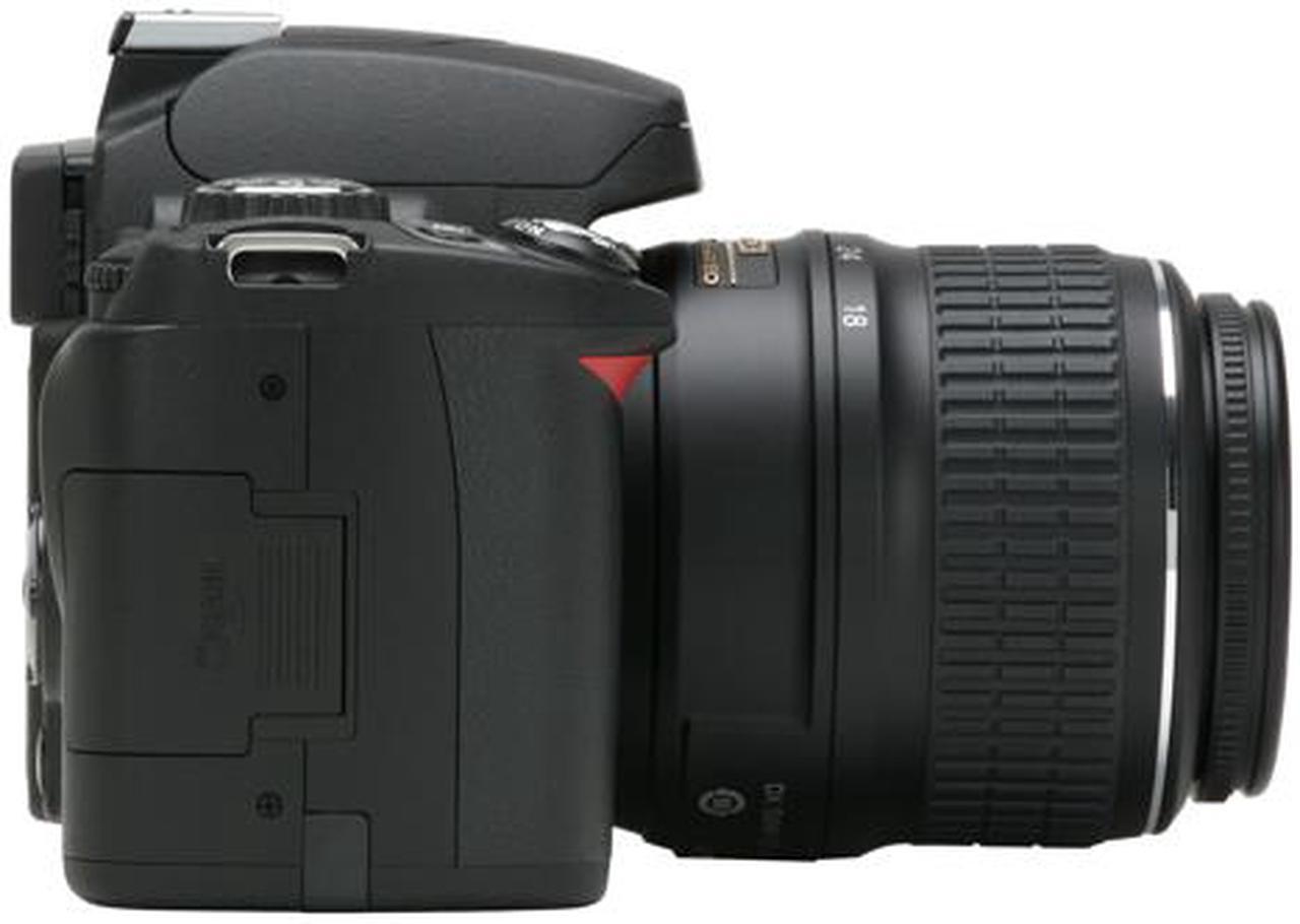 Alt view image 6 of 13 - Nikon D40 Black 6.1 MP Digital SLR Camera w/AF-S DX NIKKOR ED 18-55mm f/3.5-5.6G II Lens