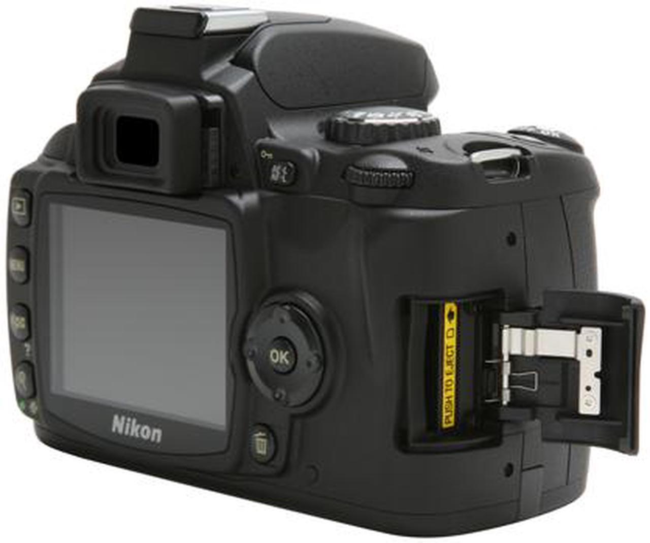 Alt view image 11 of 13 - Nikon D40 Black 6.1 MP Digital SLR Camera w/AF-S DX NIKKOR ED 18-55mm f/3.5-5.6G II Lens