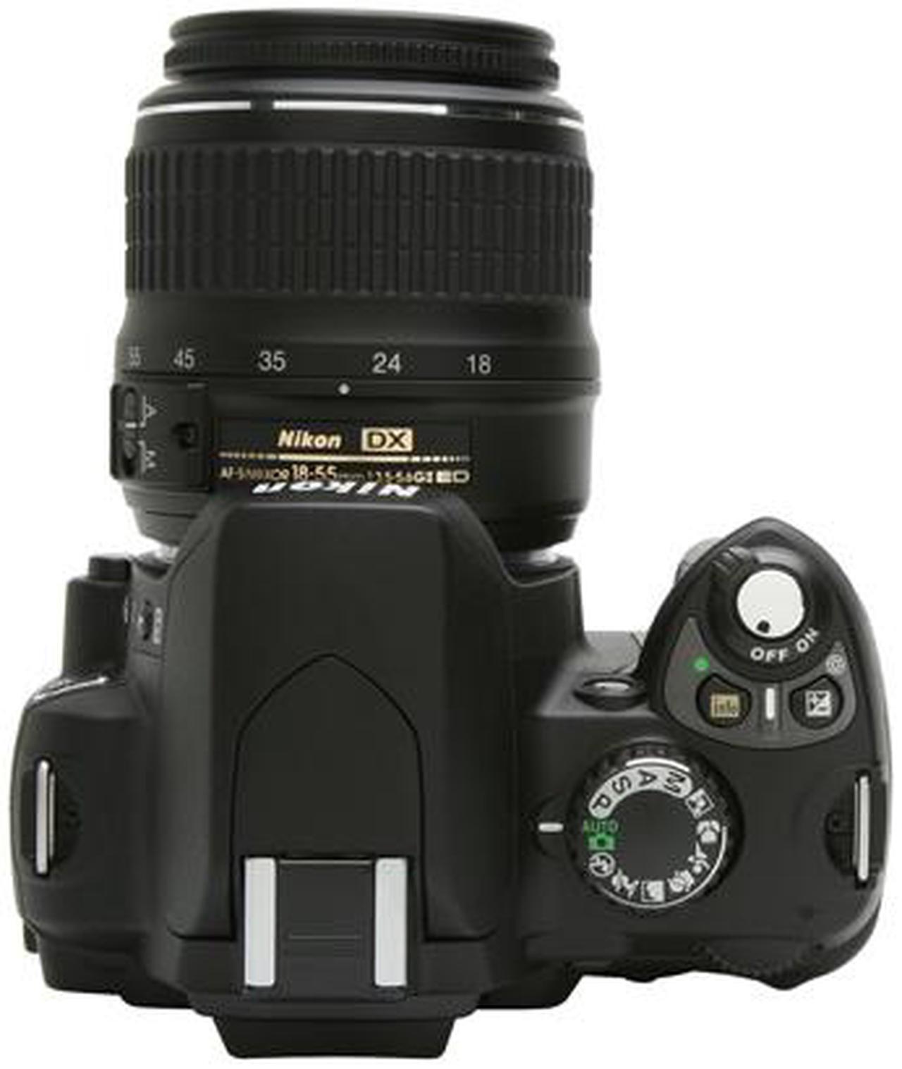 Alt view image 10 of 13 - Nikon D40 Black 6.1 MP Digital SLR Camera w/AF-S DX NIKKOR ED 18-55mm f/3.5-5.6G II Lens