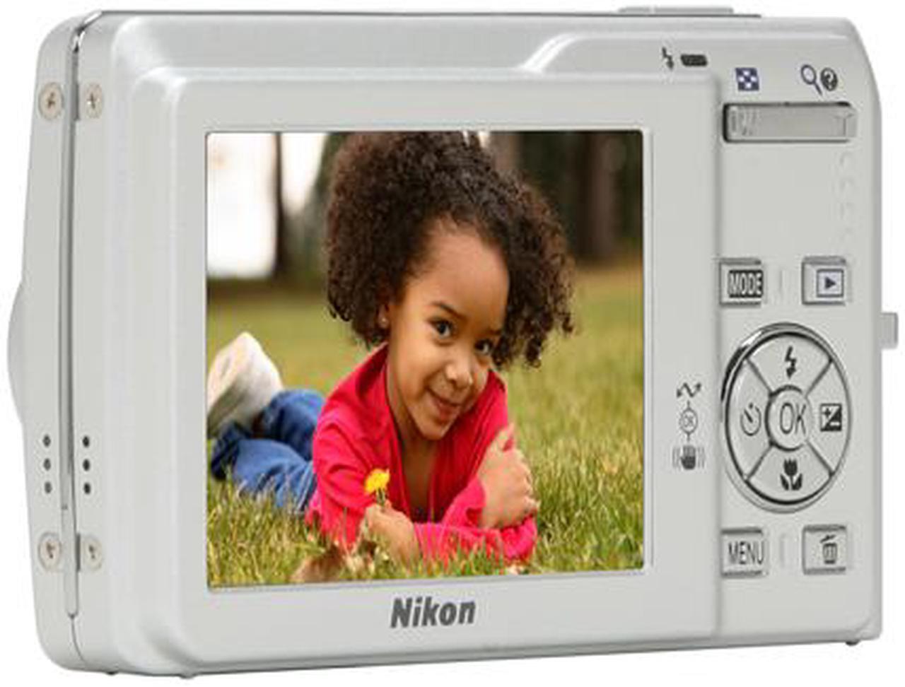 Alt view image 5 of 11 - Nikon CoolPix S200 Silver 7.1 MP 3X Optical Zoom Digital Camera