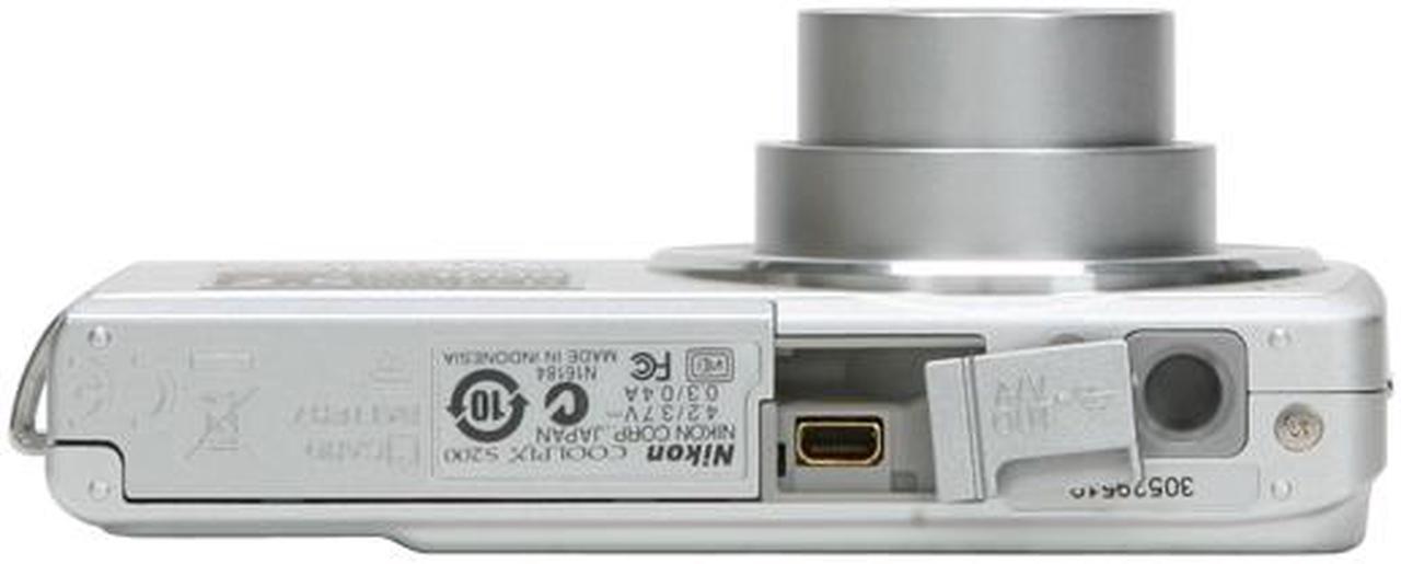 Alt view image 9 of 11 - Nikon CoolPix S200 Silver 7.1 MP 3X Optical Zoom Digital Camera