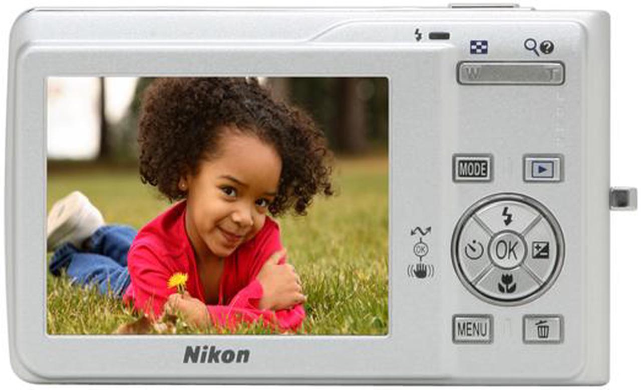 Alt view image 4 of 11 - Nikon CoolPix S200 Silver 7.1 MP 3X Optical Zoom Digital Camera
