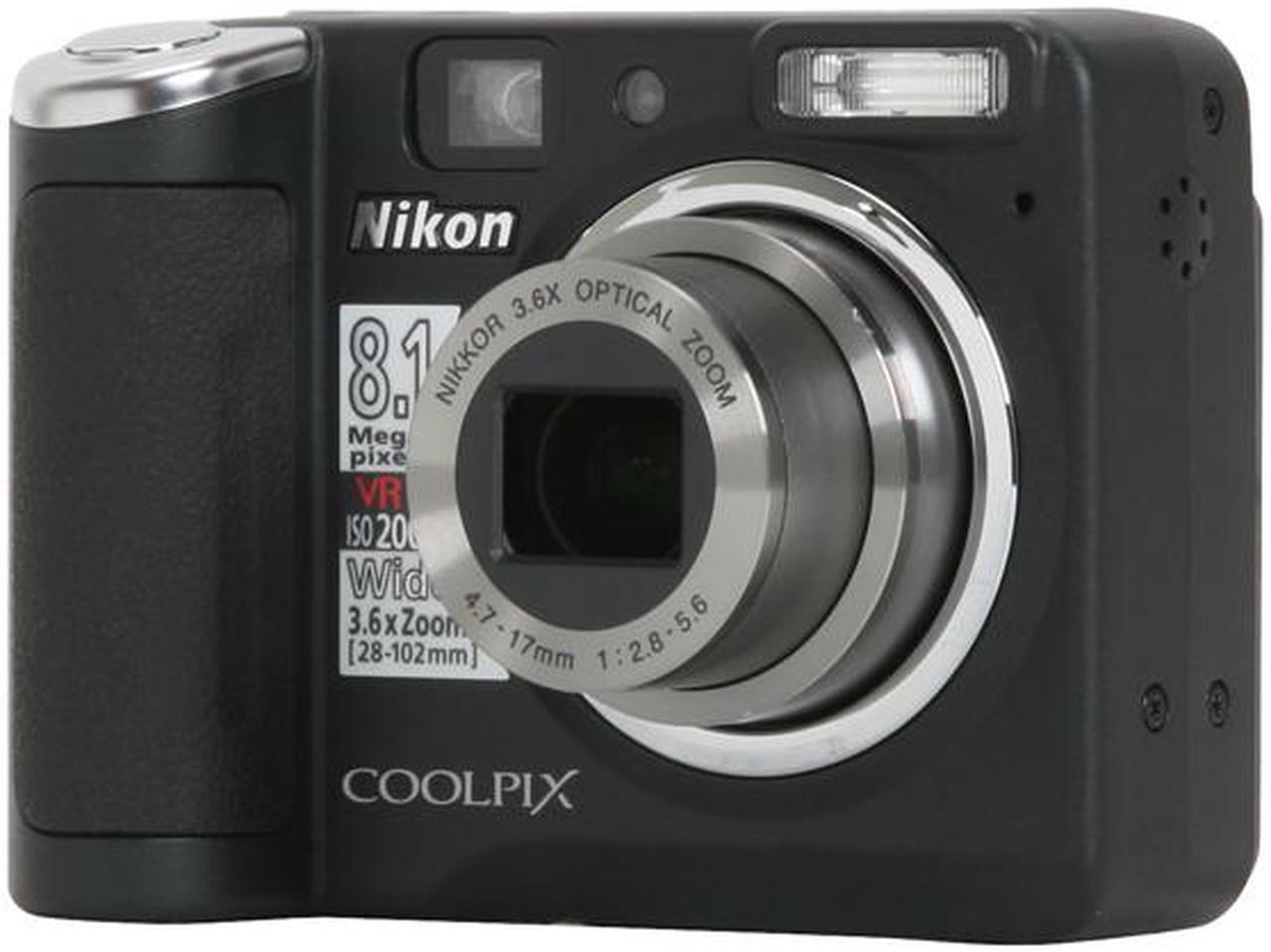 Main image of Nikon Coolpix P50 Black 8.1 MP 2.4" 115K LCD 3.6X Optical Zoom 28mm Wide Angle Digital Camera