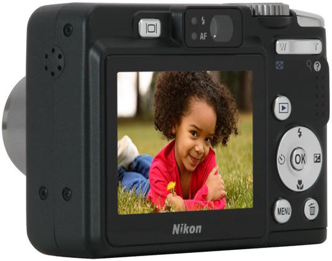 Alt view image 3 of 12 - Nikon Coolpix P50 Black 8.1 MP 2.4" 115K LCD 3.6X Optical Zoom 28mm Wide Angle Digital Camera