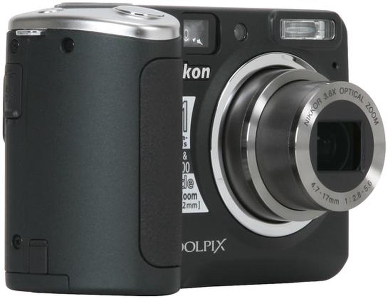 Alt view image 7 of 12 - Nikon Coolpix P50 Black 8.1 MP 2.4" 115K LCD 3.6X Optical Zoom 28mm Wide Angle Digital Camera
