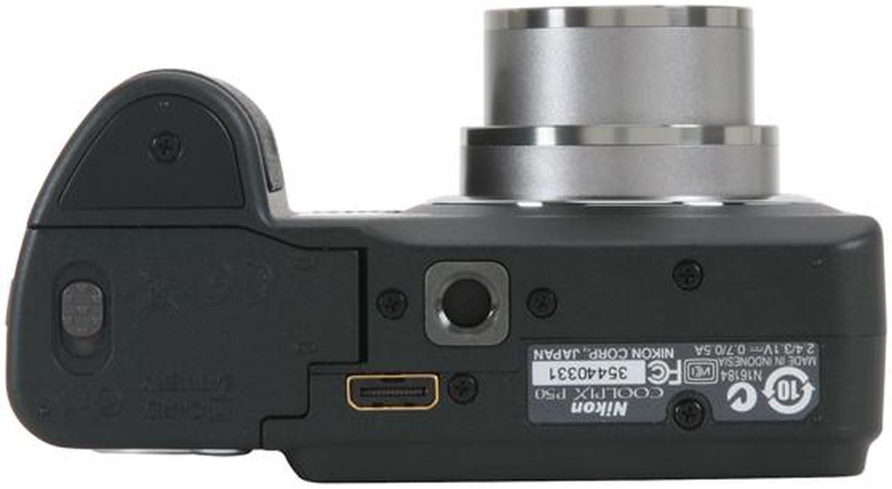 Alt view image 10 of 12 - Nikon Coolpix P50 Black 8.1 MP 2.4" 115K LCD 3.6X Optical Zoom 28mm Wide Angle Digital Camera