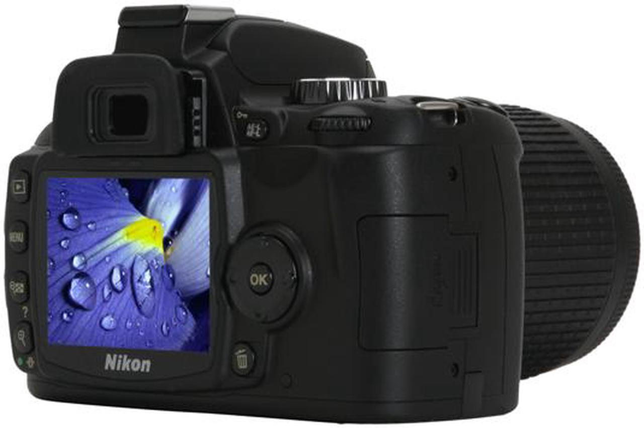 Alt view image 7 of 14 - Nikon D60 Black 10.2 MP Digital SLR Camera w/AF-S DX VR NIKKOR 18-55 mm f/3.5-5.6 & 55-200mm Lens
