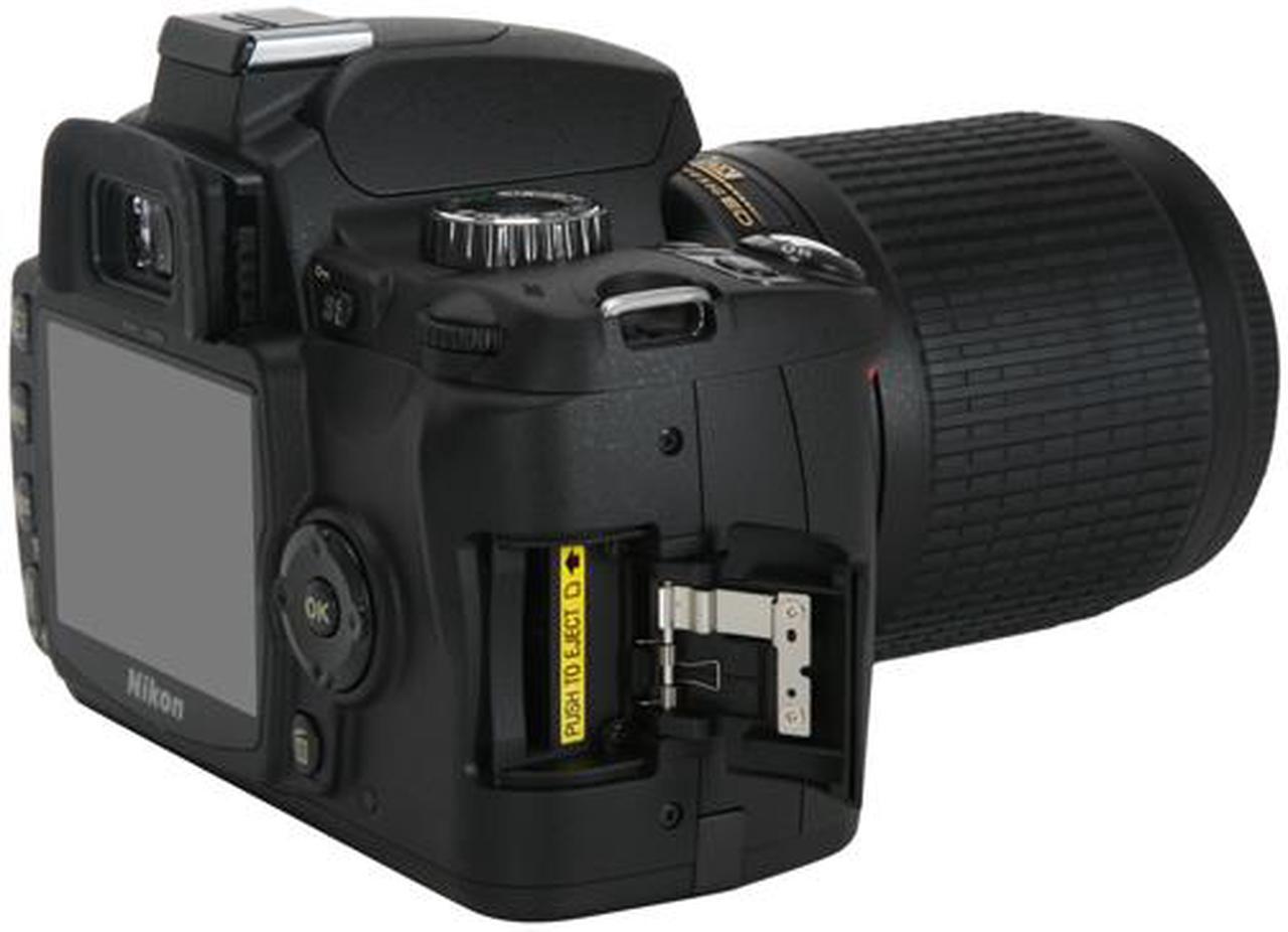 Alt view image 11 of 14 - Nikon D60 Black 10.2 MP Digital SLR Camera w/AF-S DX VR NIKKOR 18-55 mm f/3.5-5.6 & 55-200mm Lens