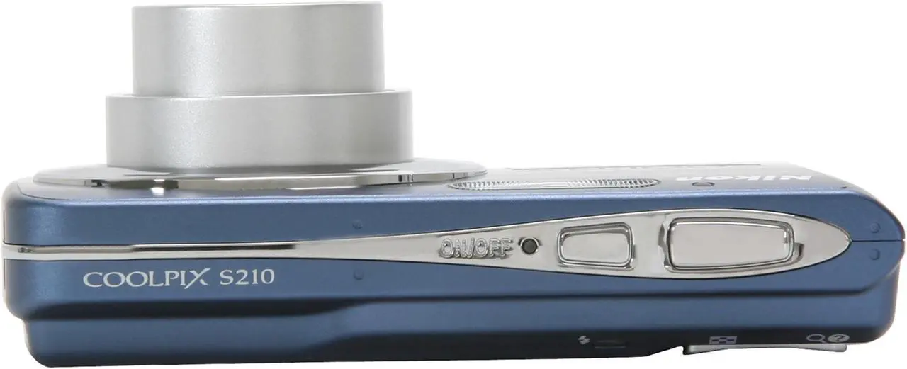 Alt view image 9 of 11 - Nikon CoolPix S210 Cool Blue 8.0 MP 3X Optical Zoom Digital Camera