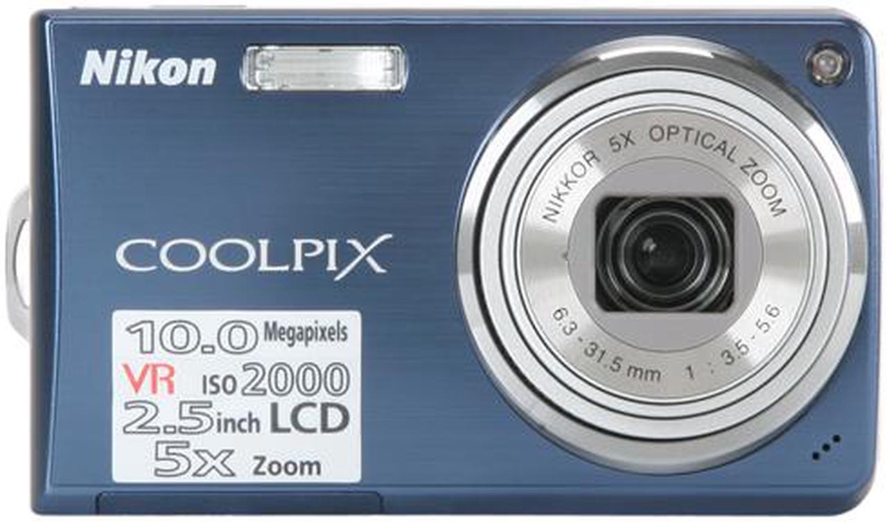 Alt view image 8 of 12 - Nikon CoolPix S550 Cool Blue 10.0 MP 5X Optical Zoom Digital Camera