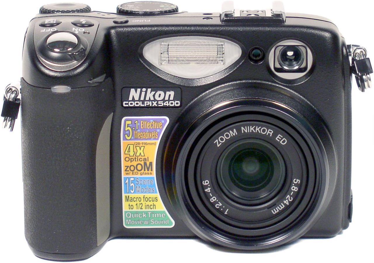 Alt view image 2 of 9 - Nikon Coolpix 5400 Black 5.1MP 4X Optical Zoom Digital Camera