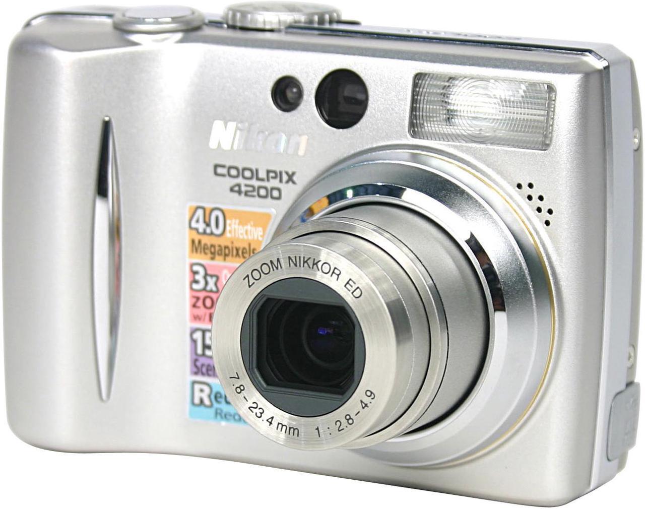 Alt view image 2 of 9 - Nikon Coolpix 4200 Silver 4.0MP 3X Optical Zoom Digital Camera