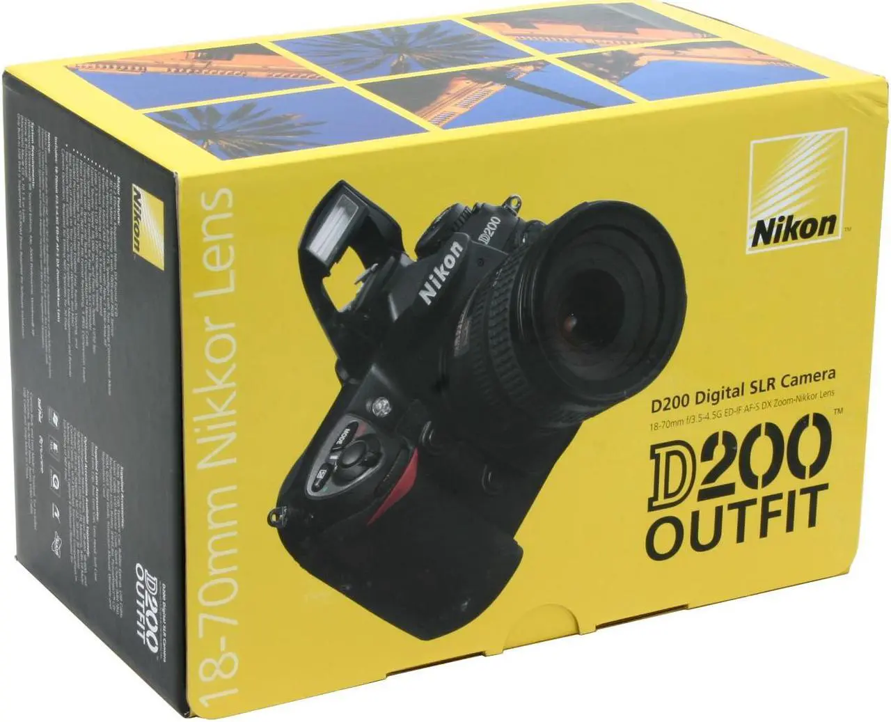 Alt view image 12 of 12 - Nikon D200 Black 10.2 MP Digital SLR Camera w/ AF-S DX Zoom-Nikkor ED 18-70 mm f/3.5-4.5G IF Lens