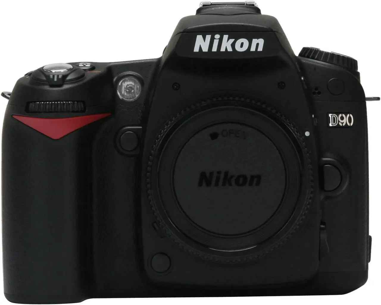 Alt view image 8 of 13 - Nikon D90 Black 12.3 MP Digital SLR Camera - Body Only