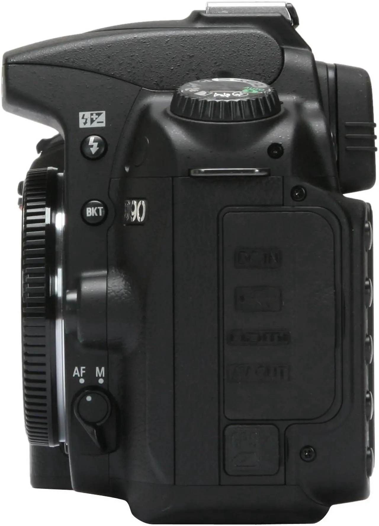 Alt view image 2 of 13 - Nikon D90 Black 12.3 MP Digital SLR Camera - Body Only