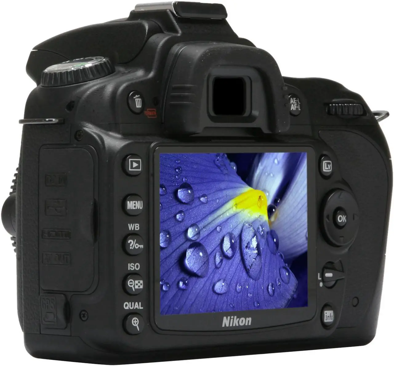 Alt view image 3 of 13 - Nikon D90 Black 12.3 MP Digital SLR Camera - Body Only