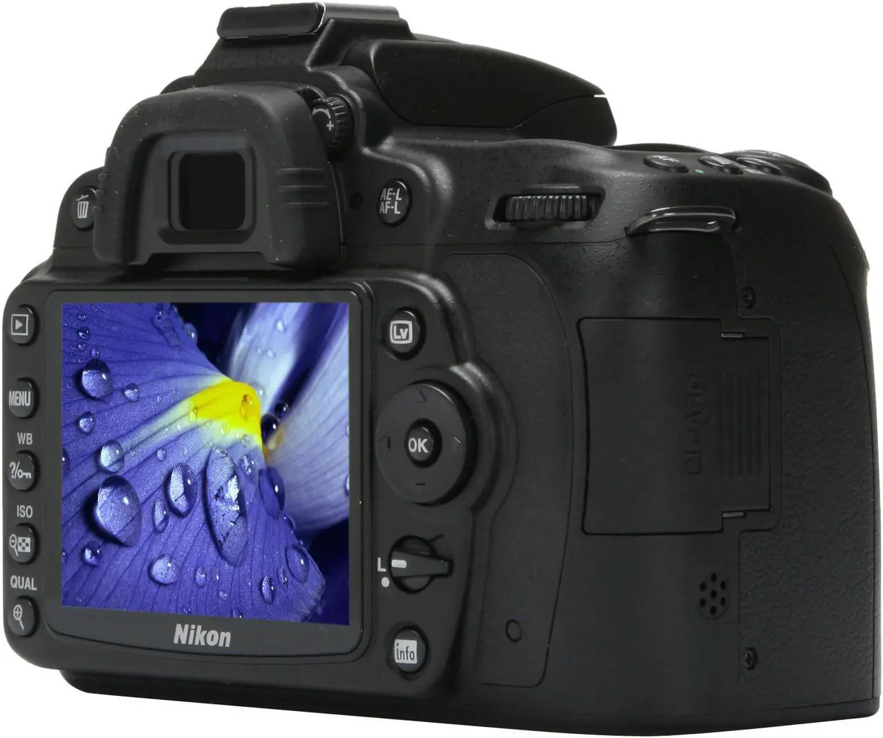 Alt view image 5 of 13 - Nikon D90 Black 12.3 MP Digital SLR Camera - Body Only