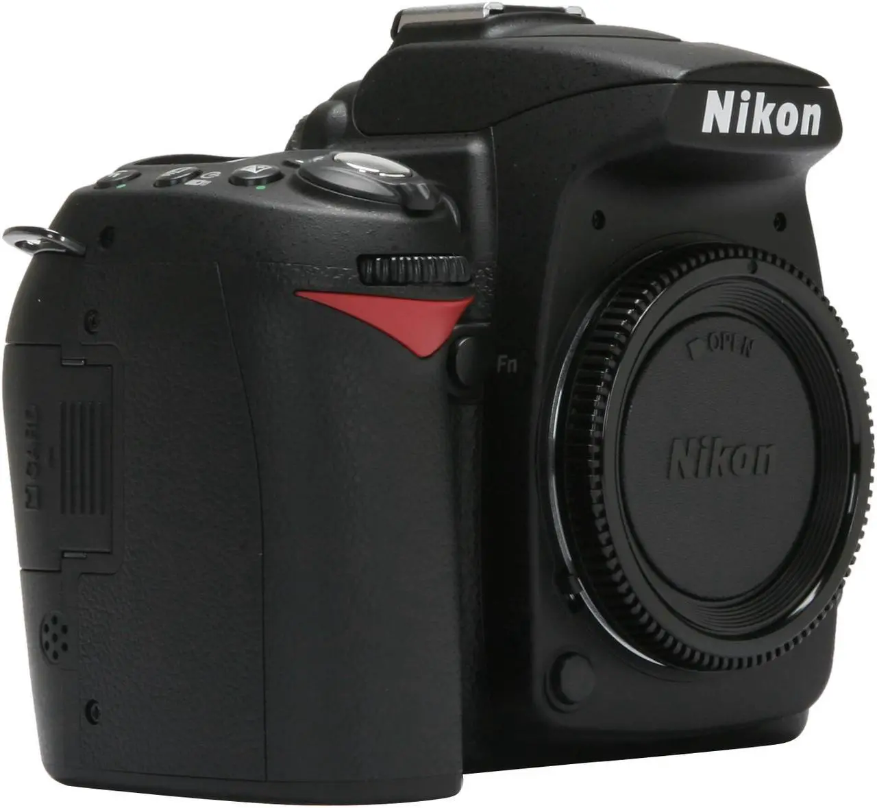 Alt view image 7 of 13 - Nikon D90 Black 12.3 MP Digital SLR Camera - Body Only