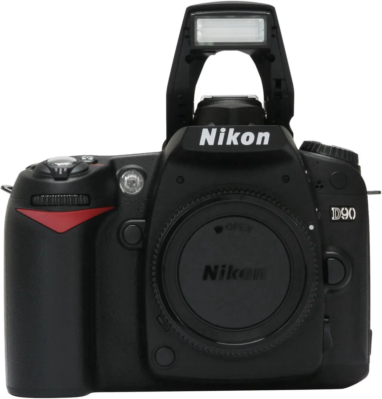 Alt view image 9 of 13 - Nikon D90 Black 12.3 MP Digital SLR Camera - Body Only