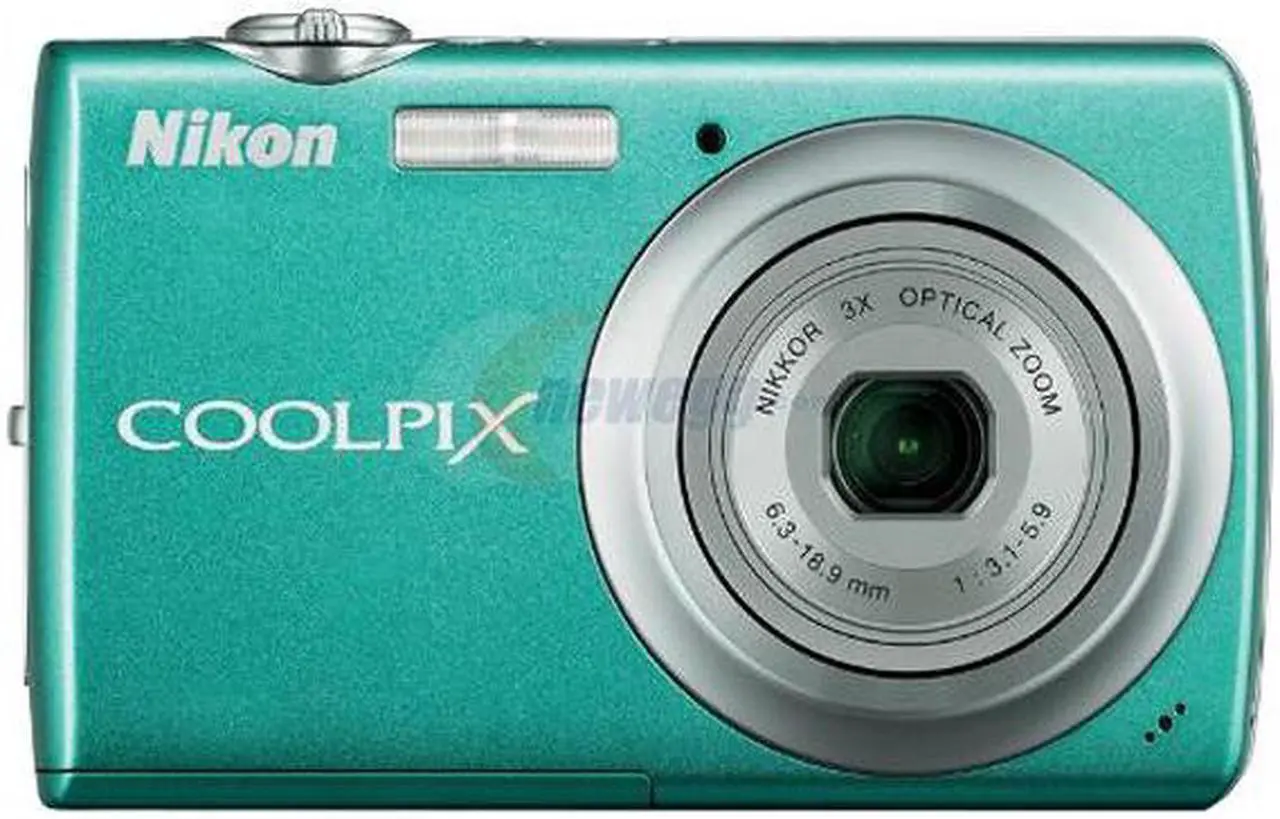Nikon COOLPIX S220 Aqua Green 10.0 MP Digital Camera