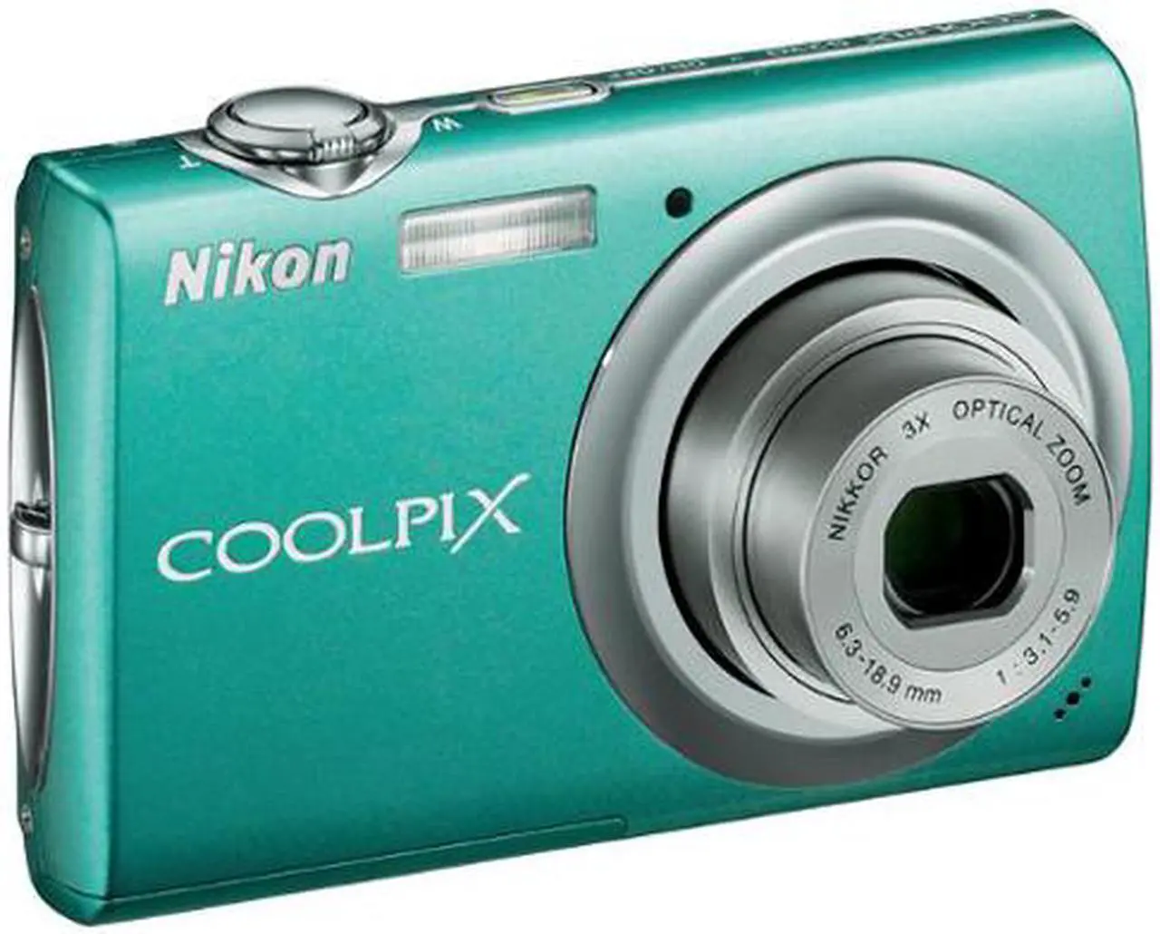 Nikon COOLPIX S220 Aqua Green 10.0 MP Digital Camera