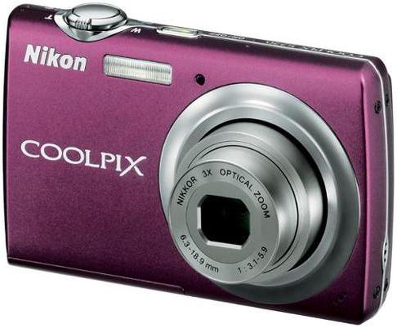 Main image of Nikon COOLPIX S220 Plum 10.0 MP 3X Optical Zoom Digital Camera