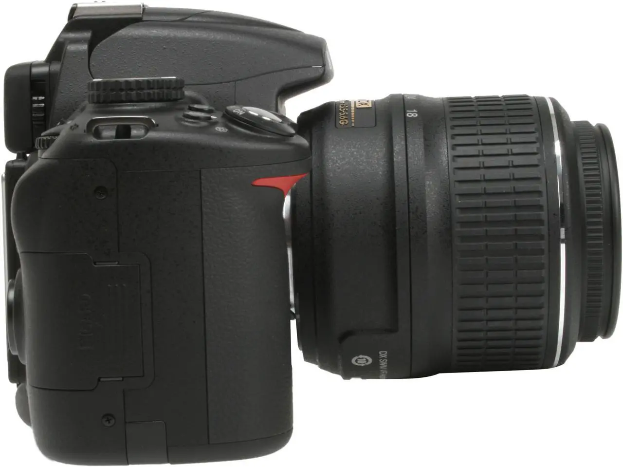 Alt view image 7 of 13 - Nikon D5000 Black 12.3 MP Digital SLR Camera w/AF-S DX Nikkor 18-55mm f/3.5-5.6G VR Lens