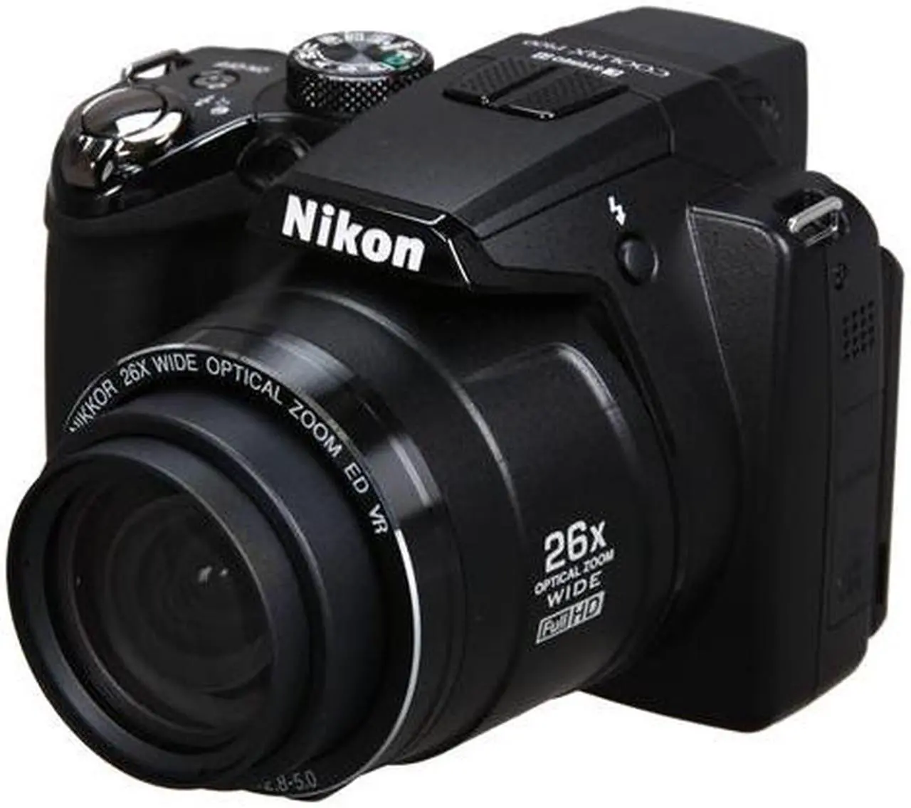 Main image of Nikon COOLPIX P100 Black 10.3 MP 3.0" 460K Anti-reflection Coating LCD 26X Optical Zoom 26mm Wide Angle Digital Camera
