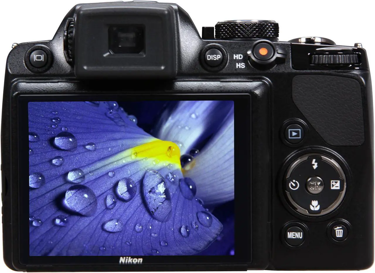 Alt view image 4 of 10 - Nikon COOLPIX P100 Black 10.3 MP 3.0" 460K Anti-reflection Coating LCD 26X Optical Zoom 26mm Wide Angle Digital Camera