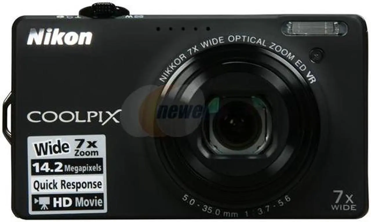 Alt view image 2 of 8 - Nikon COOLPIX S6000 Black 14.2 MP 7X Optical Zoom 28mm Wide Angle Digital Camera