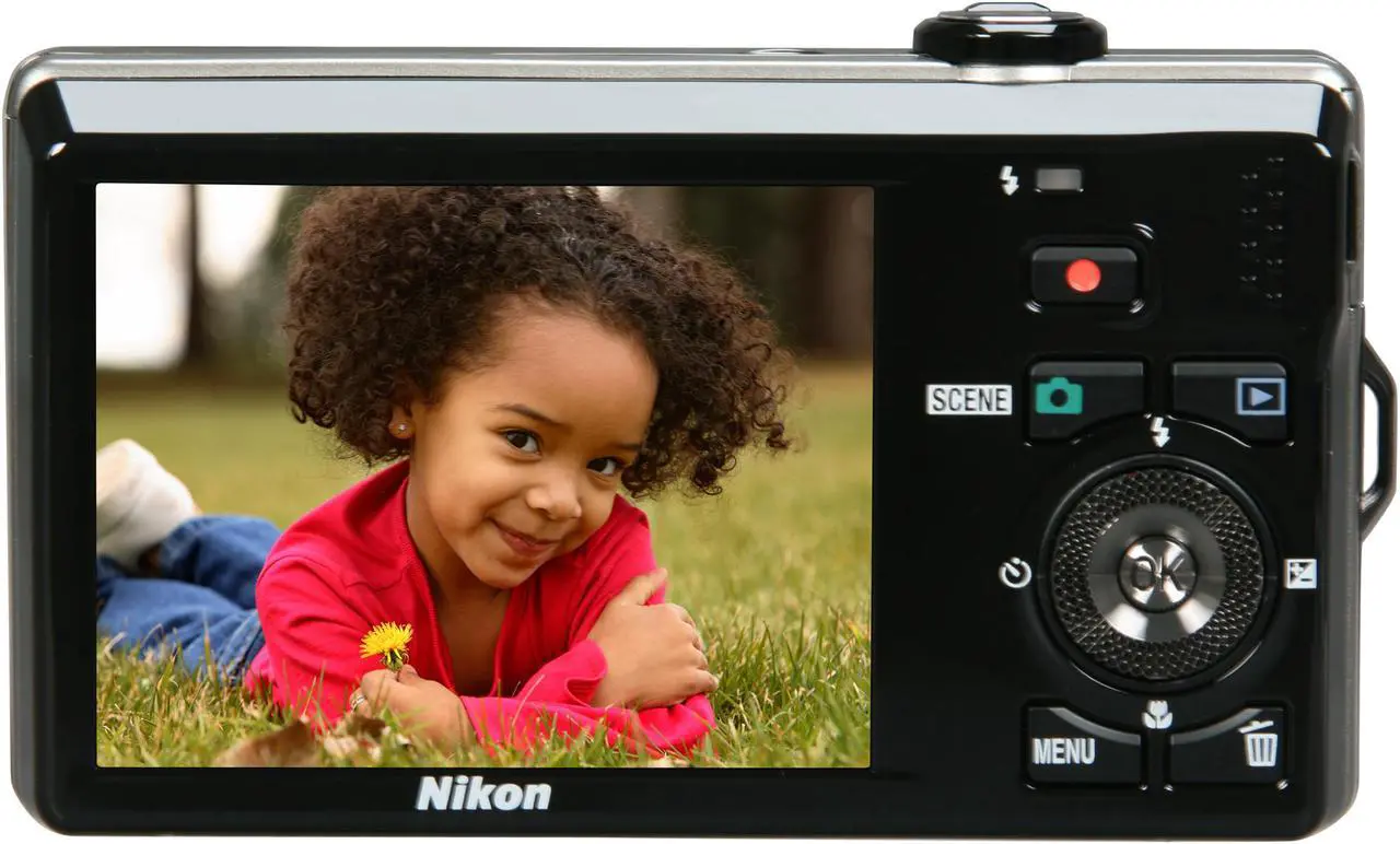Alt view image 4 of 8 - Nikon COOLPIX S6000 Black 14.2 MP 7X Optical Zoom 28mm Wide Angle Digital Camera